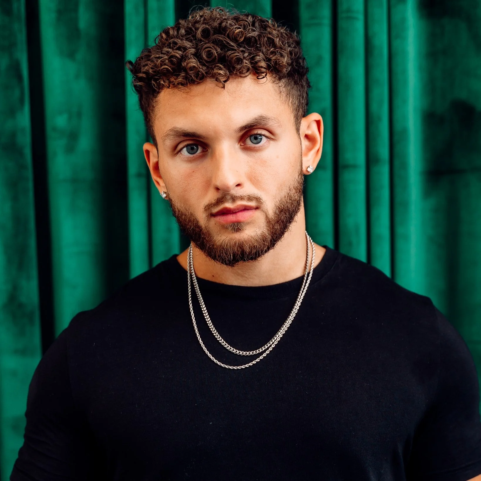 Cuban Link+ Rope Chain Stack - Silver RG132+RG123 - Image 3