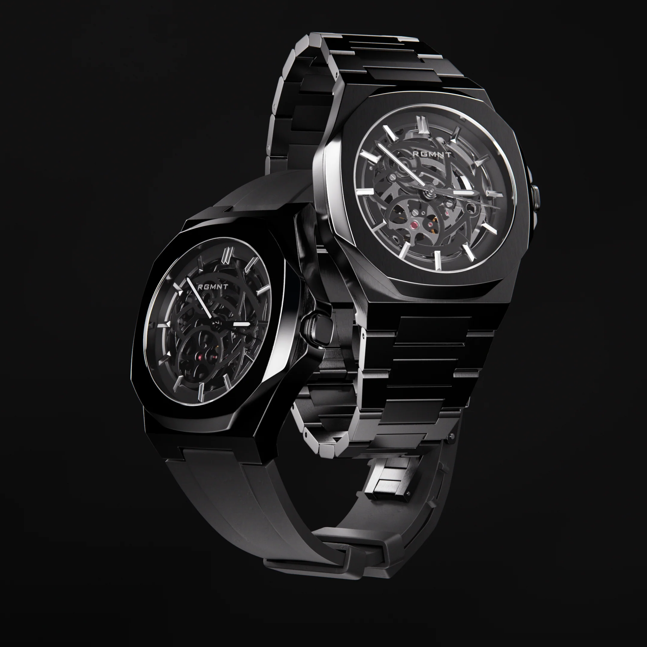Duo-Skeleton Automatic - Gunmetal RG609 - Image 7