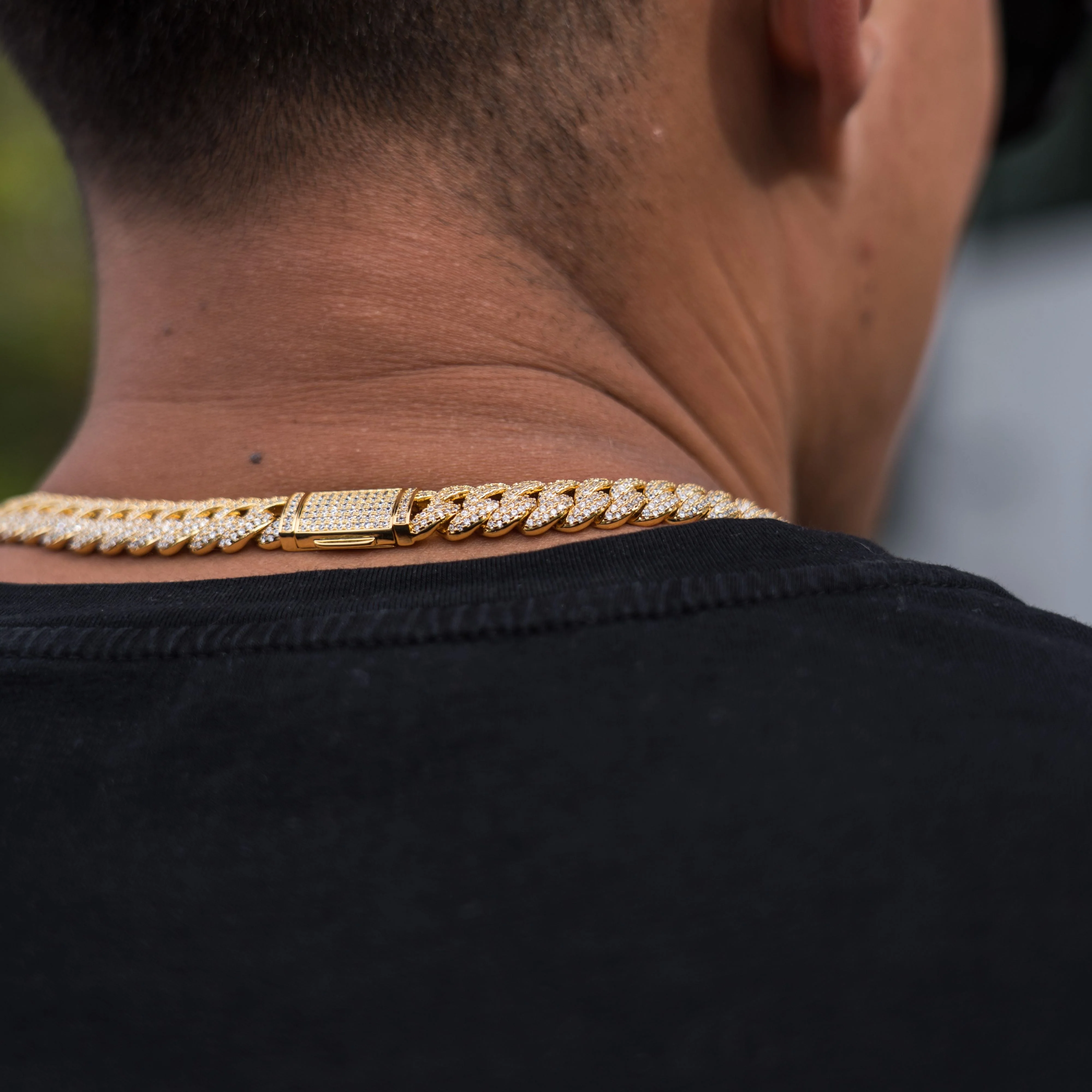 Iced Cuban Chain 10mm - Gold RG168 - Image 4