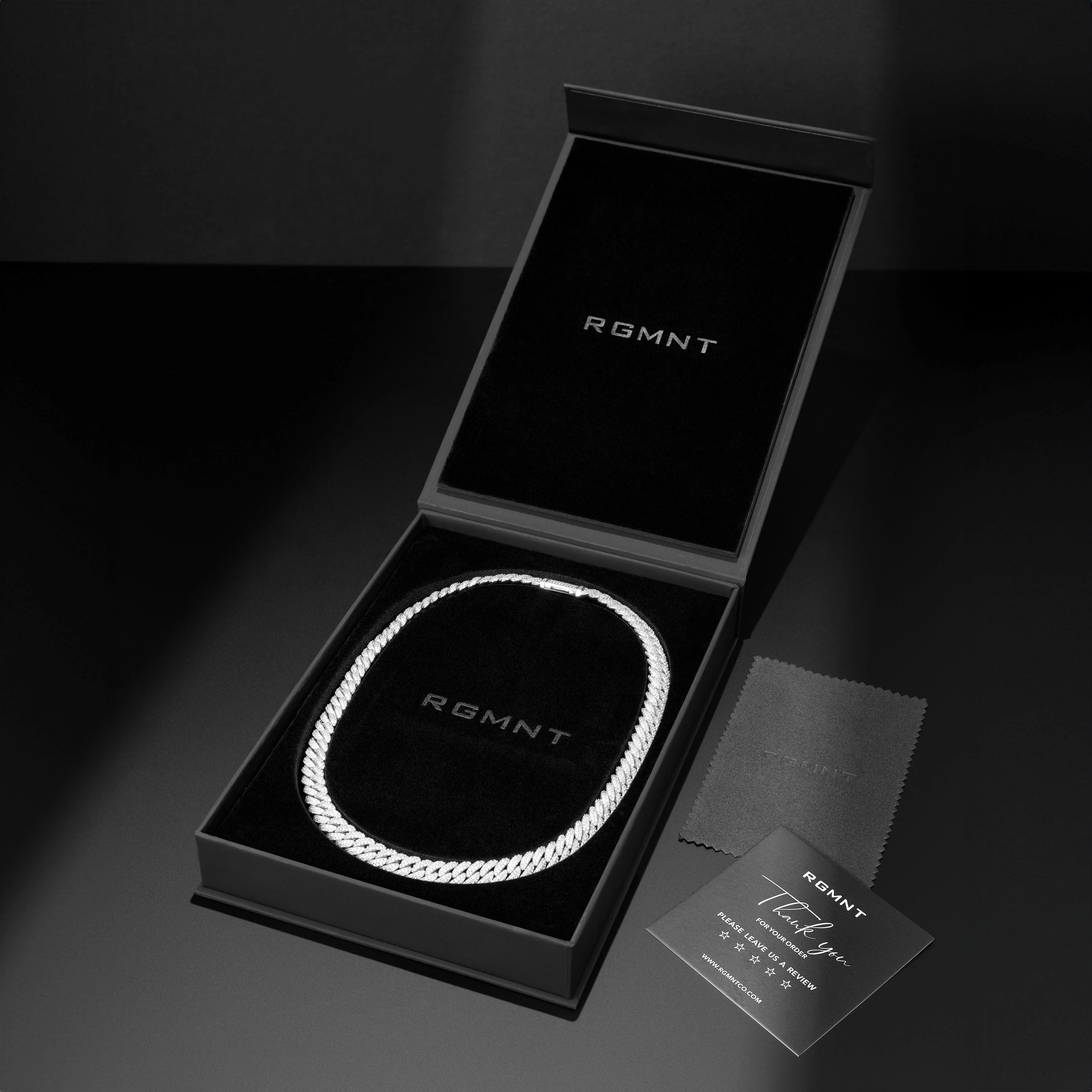 Iced Cuban Chain 10mm - Silver RG169 - Image 4