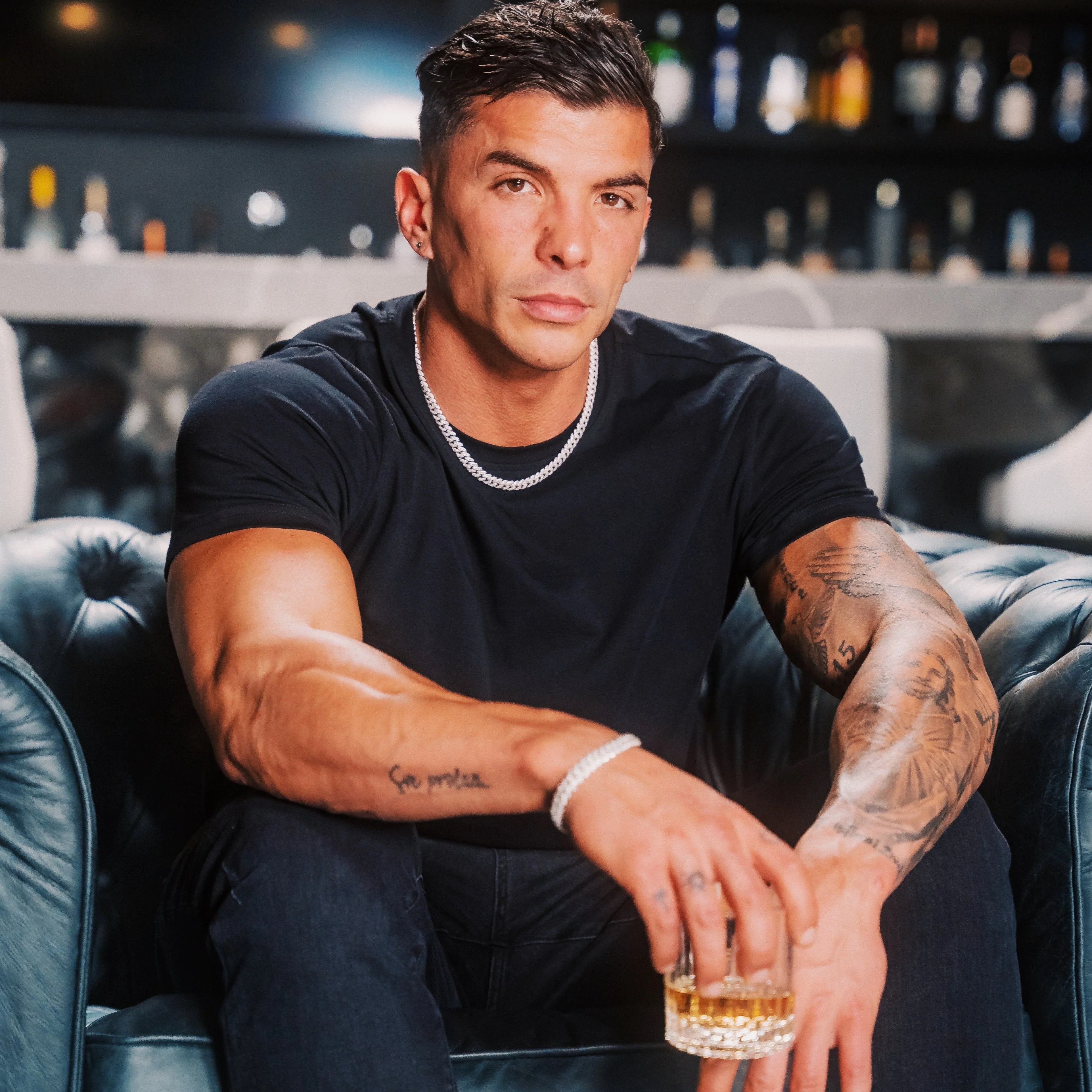 Iced Cuban Chain 8mm - Silver RG116S - Image 4