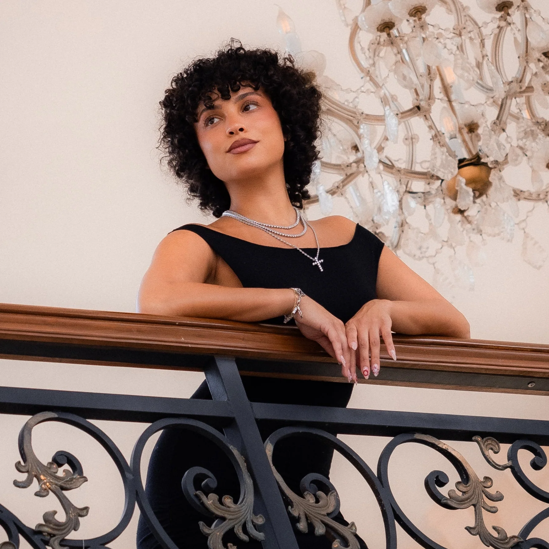 Mini Iced Cross Pendant - Silver RG111S - Image 5