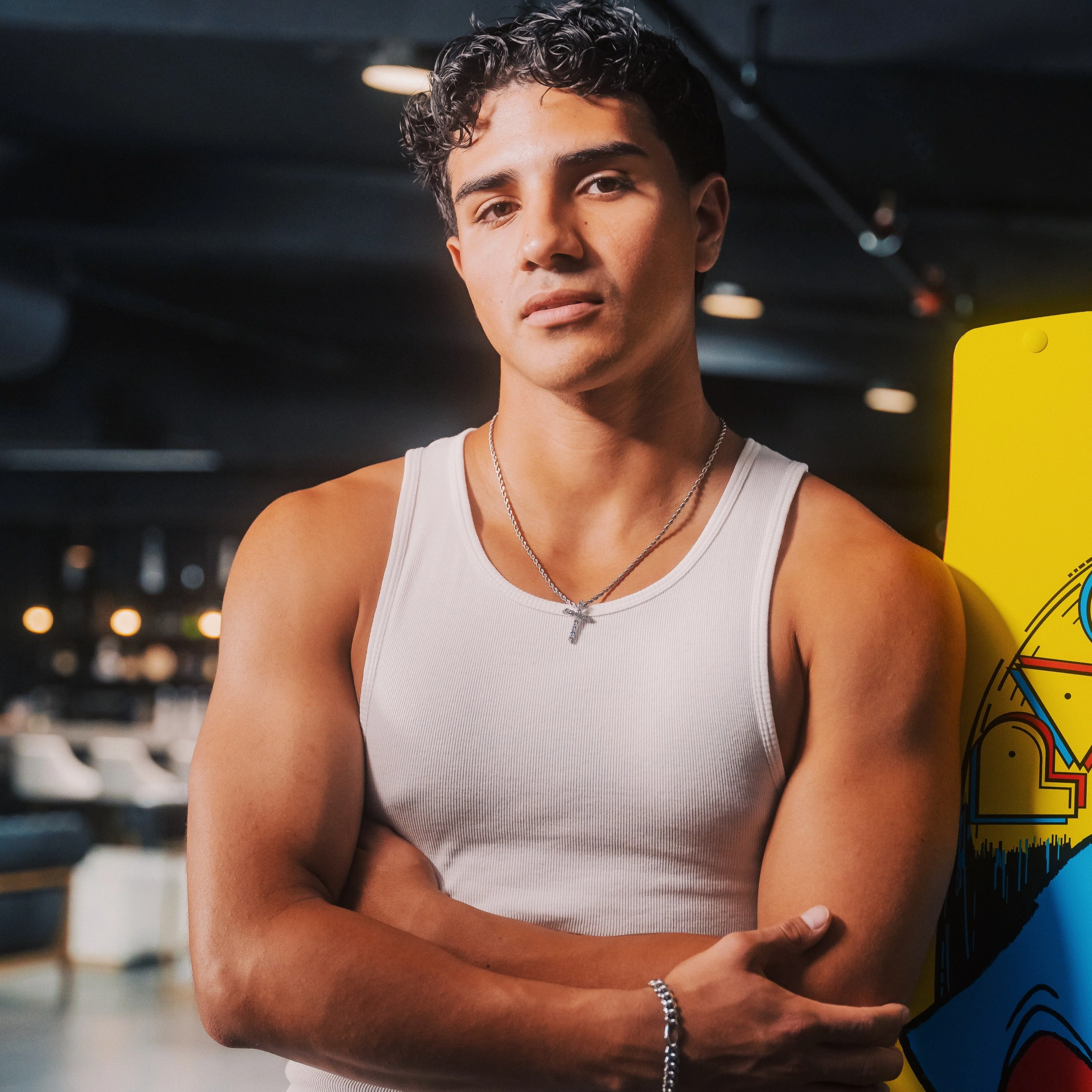 Mini Iced Cross Pendant - Silver RG111S - Image 6