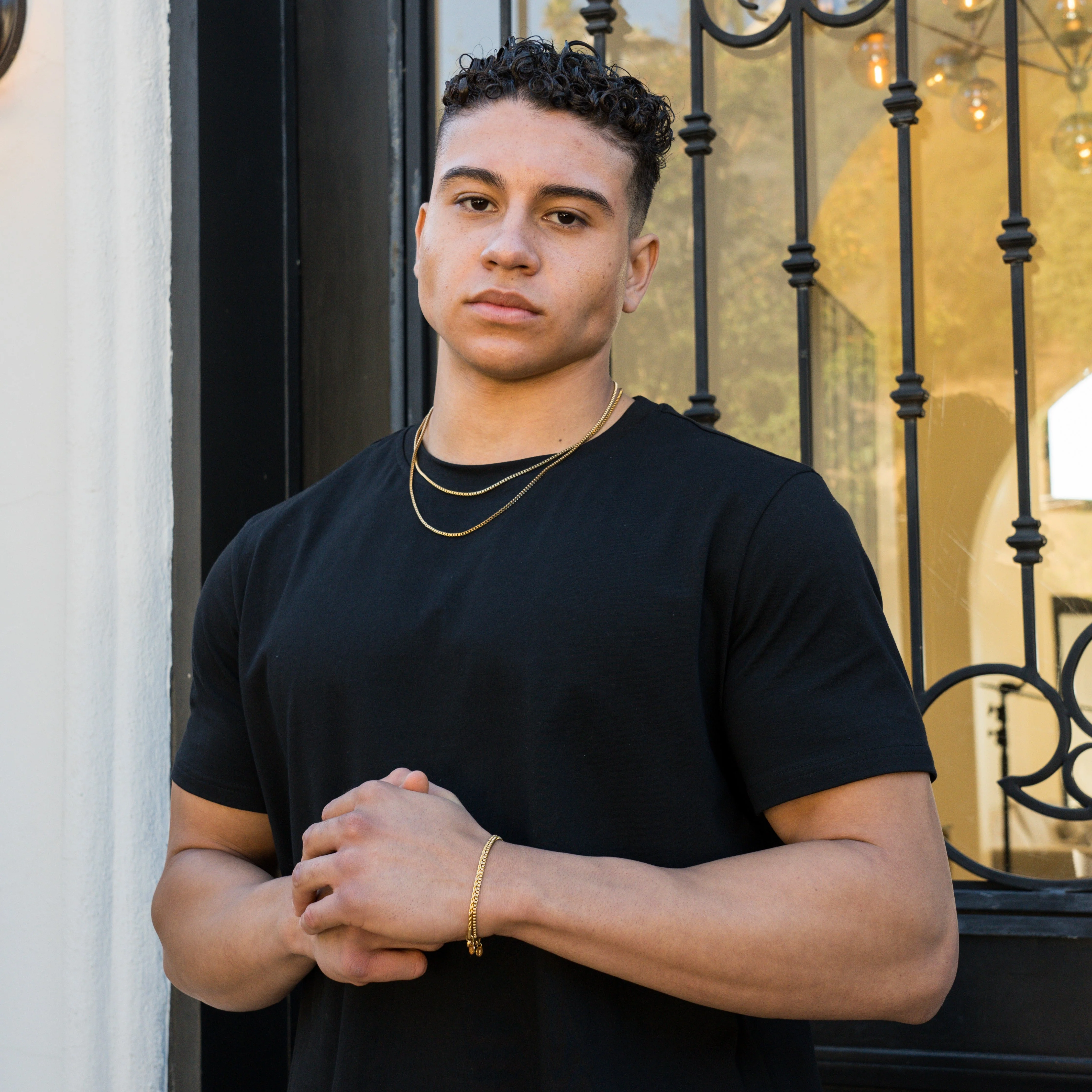 Minimal Box Chain - Gold RG196 - Image 3