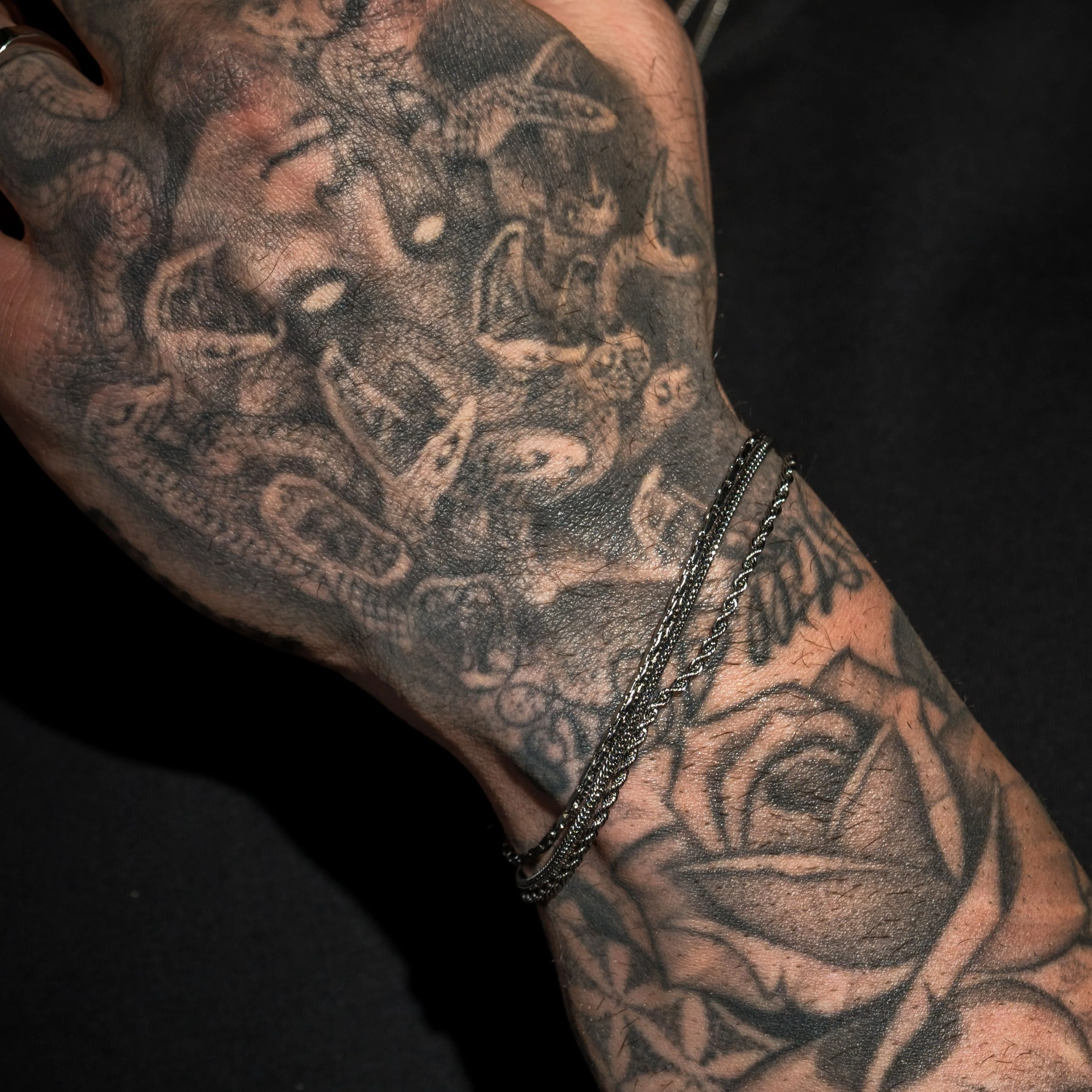 Minimal Rope Bracelet - Silver RG379 - Image 4