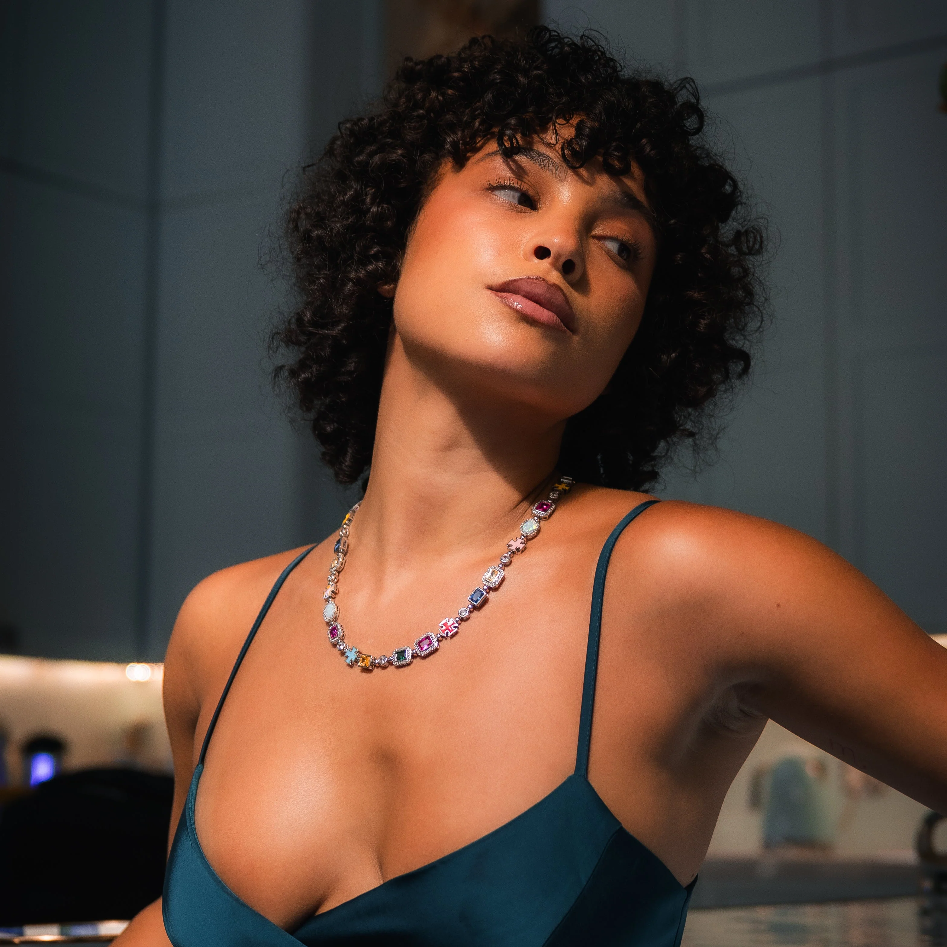 The Royal Gemstone Necklace - RG109 - Image 8