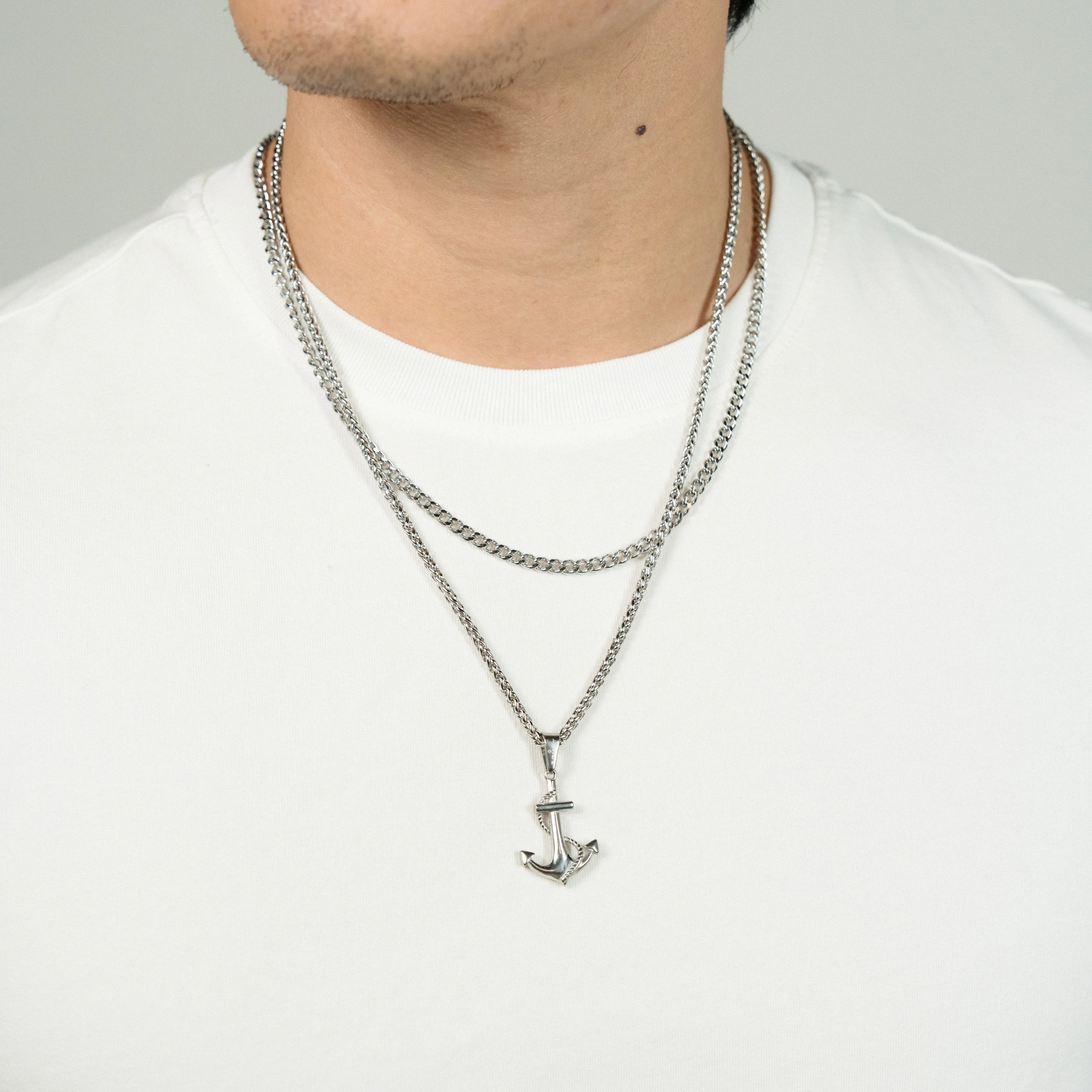 The Anchor Pendant Set - Silver RG1010S - Image 4
