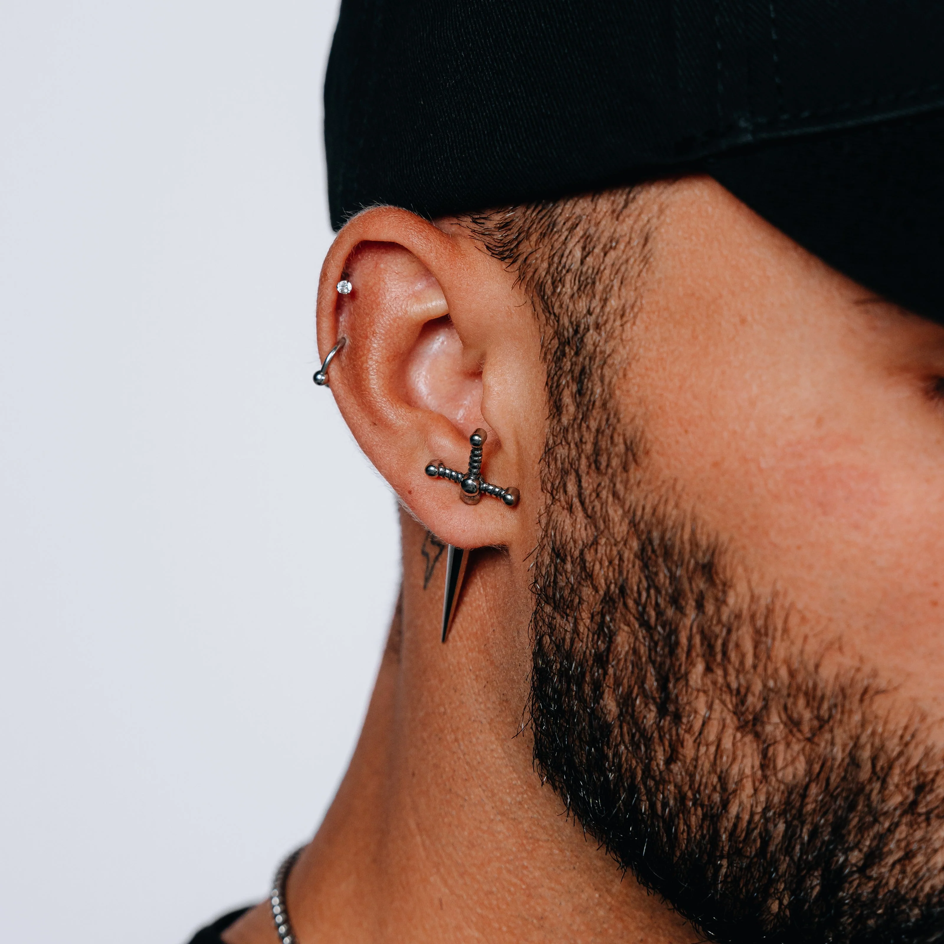 The Conan Dagger Earring - Silver RG412 - Image 5