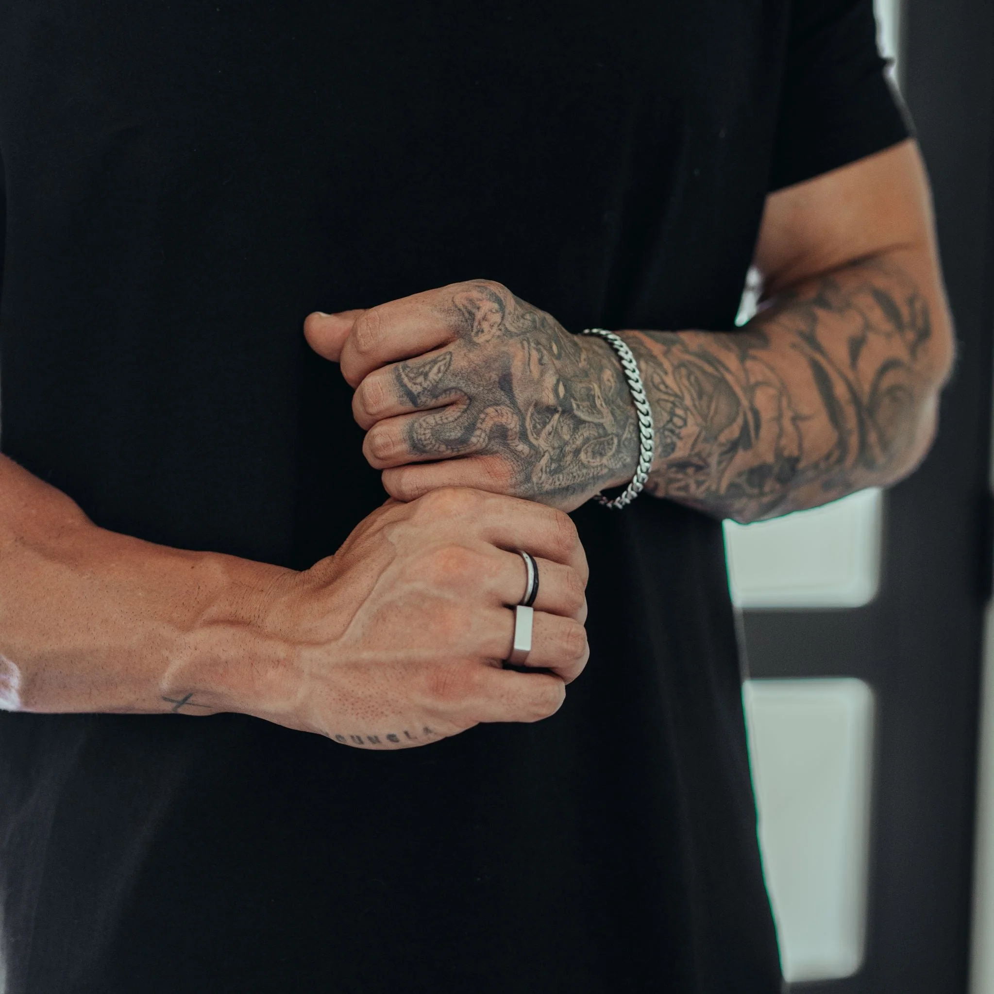 The Cuban Bracelet 8mm - Silver RG321 - Image 3