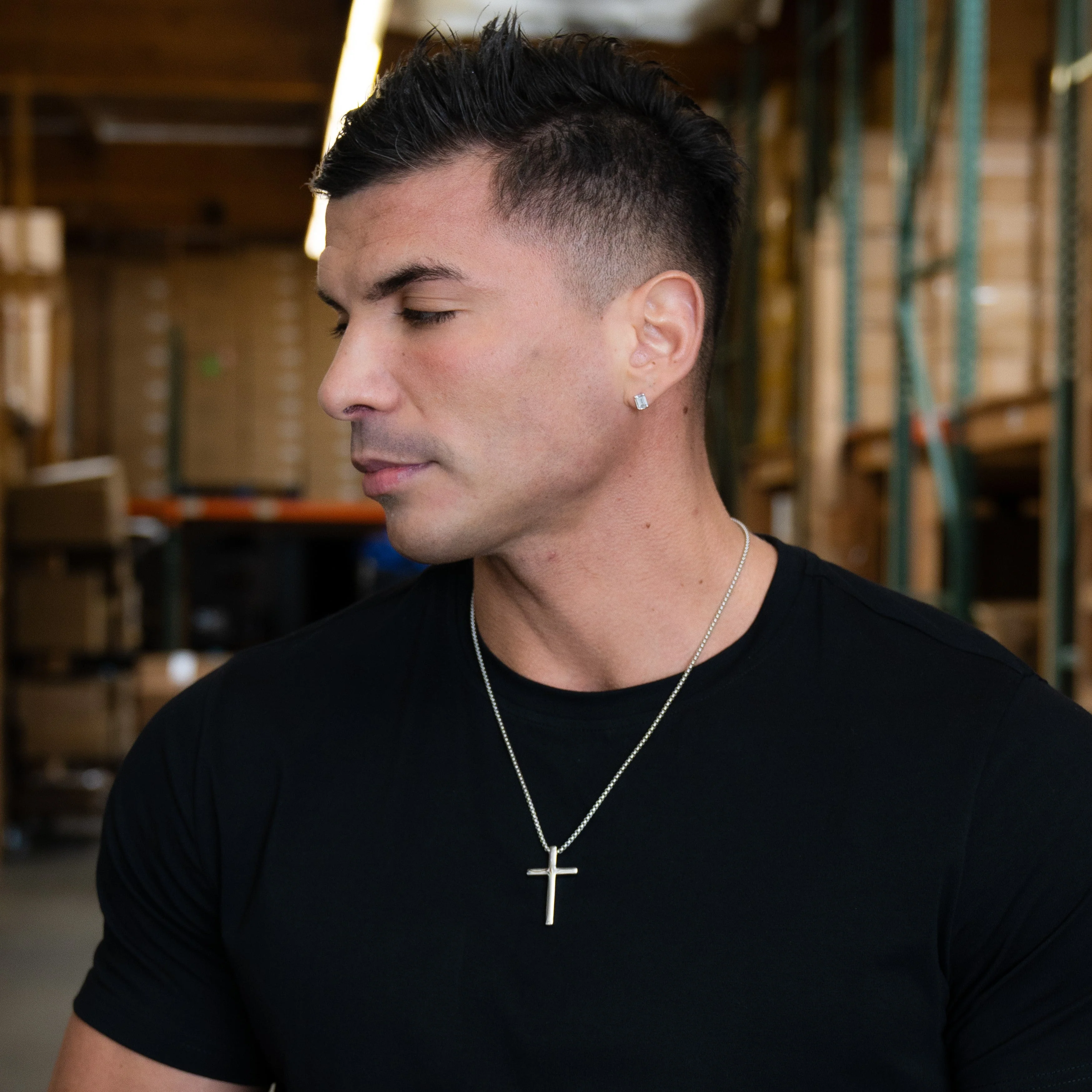 The Bold Cross Pendant - Silver RG161 - Image 5